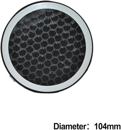 HEPA and Activated Carbon Composite Air Filter for PVC Pipes, Designed to Capture Smoke, Dust, and Harmful Particles in Air Outlet Systems (104mm)