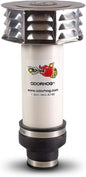 OdorHog Metal Cap Clamp On Vent Stack Pipe Filter 2", PVC, Removes Outdoor Septic and Sewer Odor Problems