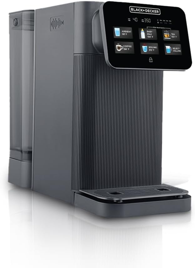 BLACK+DECKER Countertop RO+UV Water Filter | Hot and Ambient Water | 5-Stage Filtration System with Remineralization | IAPMO Tested and NSF Certified | No Installation Required | Portable water Filter
