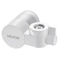 VEVOR Faucet Mount Water Filter, Horizontal Water Purifier for Sink Tap, Carbon Fiber Filters, Removes Chlorine Lead with 1 Filter, Fits Most Kitchen or Bathroom Faucets, White
