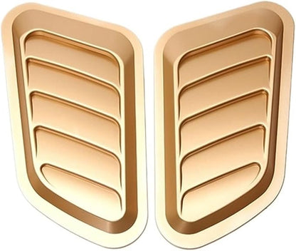 Car Hood Scoop Air Intake Vents Compatible For Hyundai Ix35 Solaris Compatible For Renault Captur Compatible For Kia And Sportage 4(Gold)