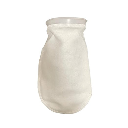 PRM 10 Micron Liquid Filter Bags - 10 Pack, Polyester Felt with Polypropylene Ring | #1 Size, 7-1/16" Diameter x 16-1/2" Length | 2.0 ft² Surface Area | Heat-Resistant to 300°F | Welded Seams