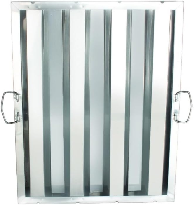 Soro Essentials- 16" W x 20" H Stainless Steel Commercial Kitchen Hood Filter with Handles- Hood Filters Range Hood Filter Range Hood Baffle Grease Filter for Restaurant Kitchen Exhaust Hoods