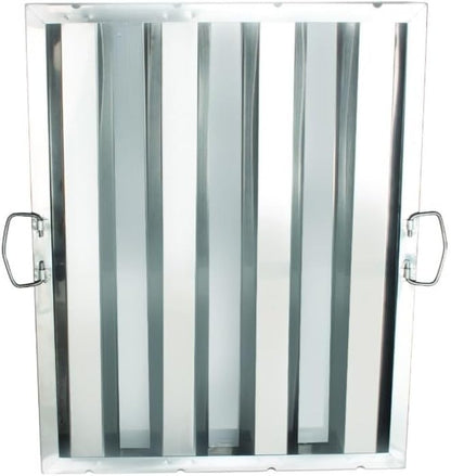 Soro Essentials- 16" W x 20" H Stainless Steel Commercial Kitchen Hood Filter with Handles- Hood Filters Range Hood Filter Range Hood Baffle Grease Filter for Restaurant Kitchen Exhaust Hoods