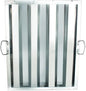 Soro Essentials- 16" W x 20" H Stainless Steel Commercial Kitchen Hood Filter with Handles- Hood Filters Range Hood Filter Range Hood Baffle Grease Filter for Restaurant Kitchen Exhaust Hoods
