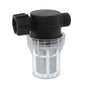 GIEX 30 Mesh Garden Hose Filter with Quick Connect, 3/4" GHT Thread Sediment Trap for Rainwater Collection, RV Gray Water & Washing Machine Discharge