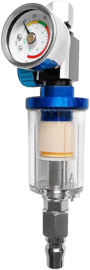beduan Water Oil Separator Filter, 1/4" NPT Male and Female Thread Spray Gun Filters Air Line Compressor Fitting （Pack of 2）