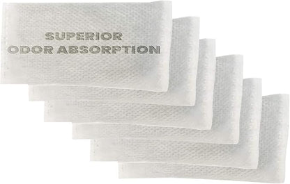 Green Piece® Activated Charcoal Air Filters for Odor Removal - Compatible with ITouchless Trash Cans - Not made or sold by iTouchless - Made and sold by Green Piece - Pack of 6