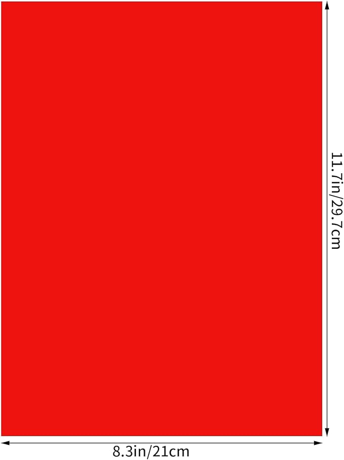 Lystaii 9pcs Gel Light Filter Color Correction Colored Overlays Transparent Color Film Lighting Gel Filter Plastic Sheets Correction 11.7 by 8.3 Inches for Film, Video, Photo, Stage (Red)