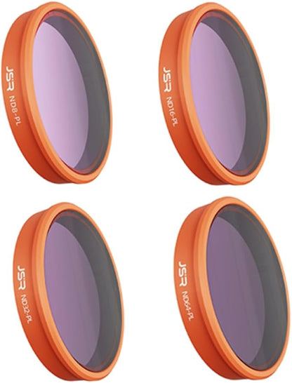 Osmo Action 6 Filter,Lens Filter Set for DJI Osmo Action 6 Camera,Waterproof, Oil-Resistant, Easy to Install (ND-PL 8 16 32 64)