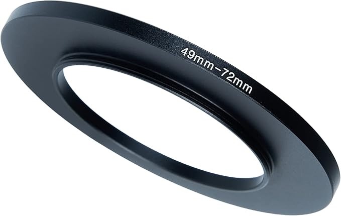 49mm to 72mm Step-Up Ring Filter Adapter for All Brands UV ND CPL Metal Ring Step-Up Rings Adapter Filter (49mm-72mm)