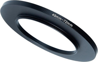 49mm to 72mm Step-Up Ring Filter Adapter for All Brands UV ND CPL Metal Ring Step-Up Rings Adapter Filter (49mm-72mm)