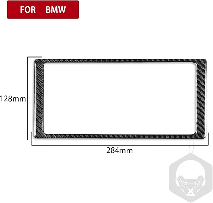 Carbon Fiber Interior Full Compatible with BMW X5 CD Panel Inner Frame-1