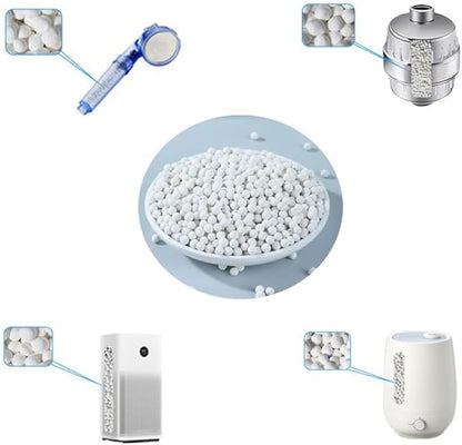 200 Gram Humidifier Cleaner Refill Replacement Nano Silver Ceramic Cleaning Ball for Humidifiers Demineralization Cartridge Containers Filters Fish Tank Purifies Water Eliminates Dust Odor