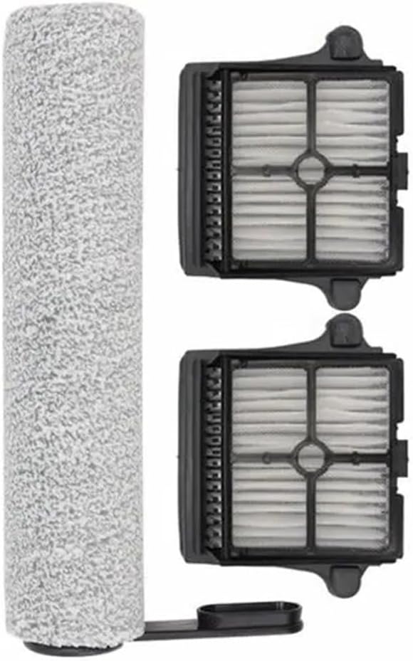 Replacement Main Brush and Filter Screen Compatible Parts for F10 for Slim Floor Scrubber, Wet Dry Vacuum Hard Floor Cleaner