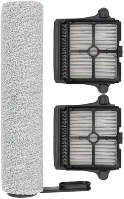 Replacement Main Brush and Filter Screen Compatible Parts for F10 for Slim Floor Scrubber, Wet Dry Vacuum Hard Floor Cleaner
