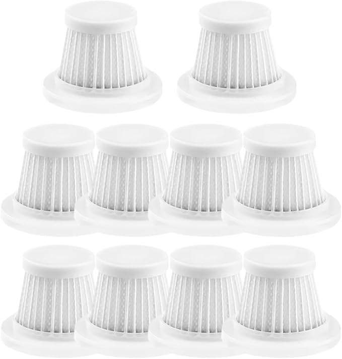 For HEPA Filter for Car Vacuum, Washable Reusable Vacuum Filter Replacement 10 Pack, Car Vacuum Cleaner Filter Set for Vehicle - 52x40x28mm