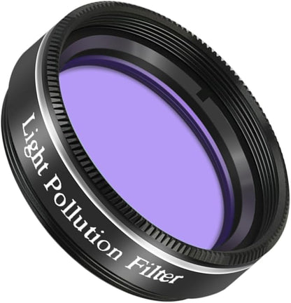 1.25inch Light Pollution Filter for Telescope, Perfect for Viewing Moon and Planets, Metal Cell and Optical Glass
