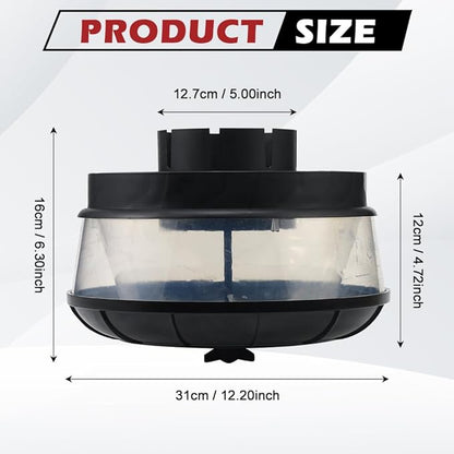 Universal Air Pre-Cleaner Assembly 5 Inch Inner Diameter Intake Inlet, with Pipe Clamp Hoop Clip Ring, Replacement Parts for Tractors, Excavators, Loaders