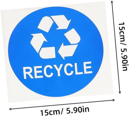 8pcs Trash Can Bathroom Labels Waste Sorting Stickers Garbage Classification Decals for Bedroom