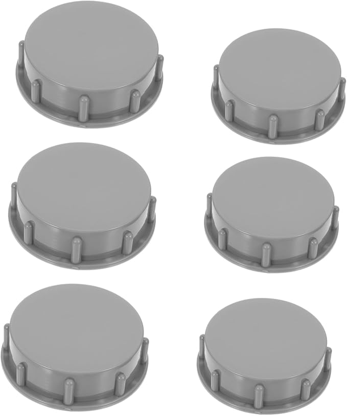 DOITOOL 6-Piece Drain Plug Caps Set 1.5 2 Waterproof Household Drainer Covers for Kitchen Bathroom Sturdy Blanking Caps for Waste Disposal