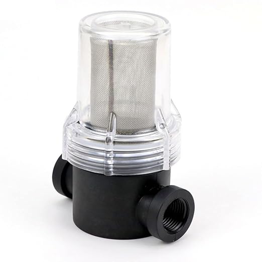 Precision Inline Filter 40 Mesh - 1/2 3/4 1 Inch Stainless Screen for Water Treatment & Greenhouse Systems(1 inch)