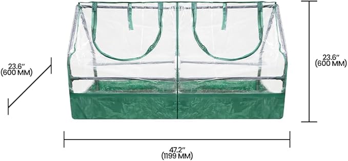 Zenport SH3212A+BTP Garden Raised Bed and Cold Frame Greenhouse Cloche - 3 Pack