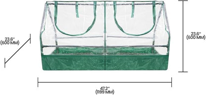 Zenport SH3212A+BTP Garden Raised Bed and Cold Frame Greenhouse Cloche - 3 Pack