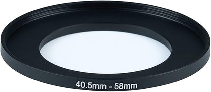 40.5mm to 58mm Step-Up Ring Filter Adapter for All Brands UV ND CPL Metal Ring Step-Up Rings Adapter Filter (40.5mm-58mm)