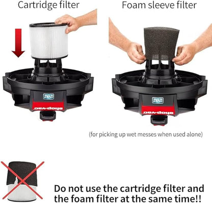 HEPA Cartridge Replacement Filter Compatible with Shop-Vac Filters 90304 9030400 903-04-00 9034, 5 Wet/Dry Vacuum Cleaners 5 Gallon and above.