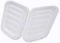 Car Air Flow Intake Hood Scoop Vent Bonnet Cover Decorate Car Accessories Compatible With BMW 2PCs Universal ABS(White)