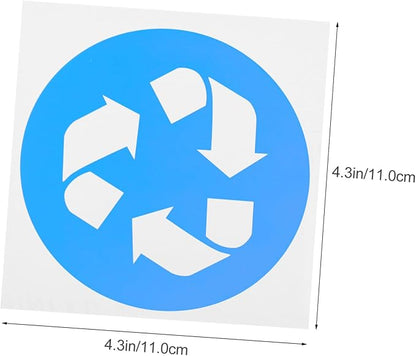 Artibetter 12PCS Self-Adhesive Trash Recycling Stickers for Indoor and Outdoor Use Garbage Sorting Labels Symbols for Easy Identification