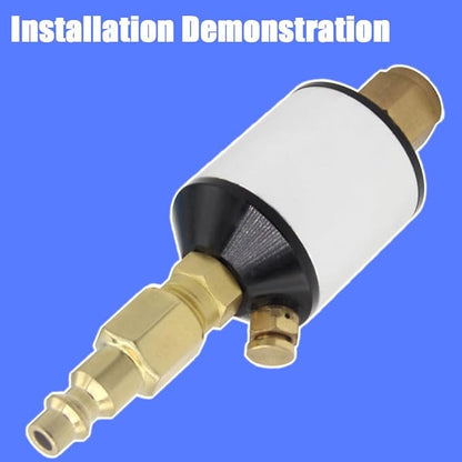 Oil Water Separator for Air Line, 1/4 Inch NPT Inlet and Outlet, Air Compressor Water Separator Filter, Water Separator For Air Compressor Line Dryer 150 PSI (1Pc)