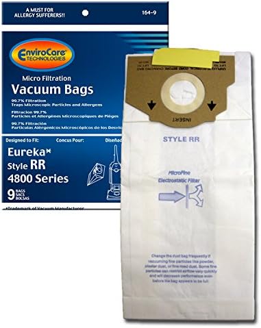 EnviroCare Replacement Eureka Vacuum 4870 Smart Vac Supply Kit Made to fit Eureka RR Vacuum Cleaner 9 Bags & 1 R Belt & Hf2 & 70082 Filter