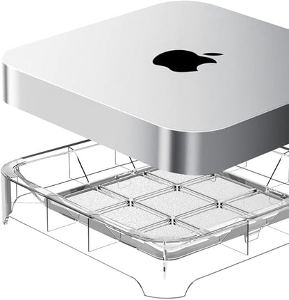 IFCASE Desktop Dust, Air Filter Stand for Mac Mini 2010-2023 M1 M2 Pro, Mac Studio M1 M2 Max/Ultra (Clear)