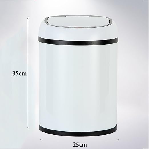 Portable Rechargeable Creative Intelligent Sensor Trash Can Household Electric Fashion Living Room Bathroom Trash Can Can Recycler (Size : B:35 * 25CM) (B:35 * 25CM)