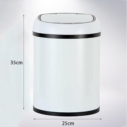 Portable Rechargeable Creative Intelligent Sensor Trash Can Household Electric Fashion Living Room Bathroom Trash Can Can Recycler (Size : B:35 * 25CM) (B:35 * 25CM)