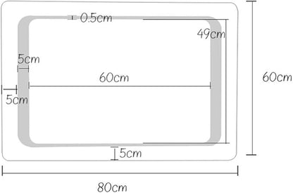 LED Bathroom Mirror with Lights Sensor Switch Illuminated Bathroom Mirror with Demister Pad for Makeup Cosmetic Shaving…