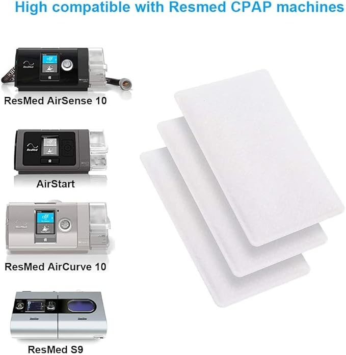 24 Packs CPAP Filters for ResMed AirSense 10, AirCurve 10, S9, and AirStart Series - Universal Replacement Filters for ResMed AirSense 10 Machine