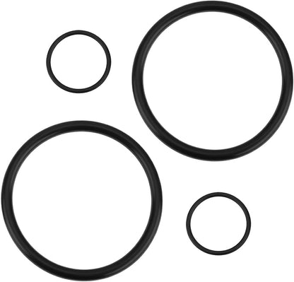 4X Black Oil Filter Seals 70x60x5mm 28x24x2mm Compatible with MOCAL M01 TOP01 Remote