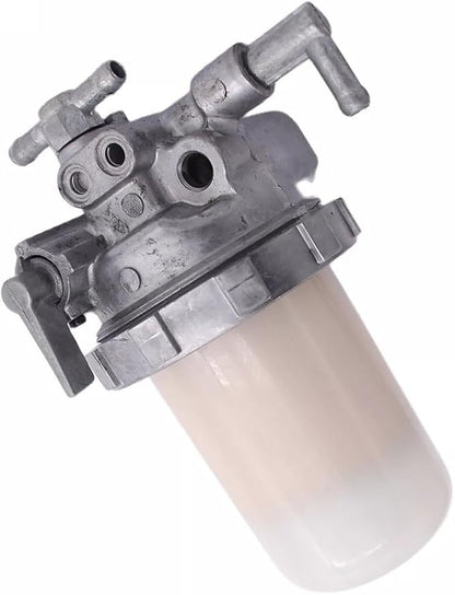 Fuel Filter 4 Pipe System 129100-55621 For Yanmar PC30/35 40/45 50/55 4TNE88-RAG2 With Oil-Water Separation Paper Silver 1 Pack