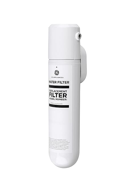 GE Single Stage Under Sink Water Filtration System, Reduces 95+ Impurities Including Lead, Chlorine, Arsenic, & PFOA/PFOS, Easy Installation with Included Kit, Twist & Lock Design, GXK140TNN