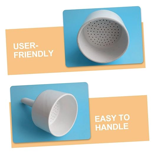 Veemoon 2pcs Buchner Funnels Set 100ml and 60ml White Scientific Filter Funnels for Laboratory Liquid Transfer Wide Mouth Filling