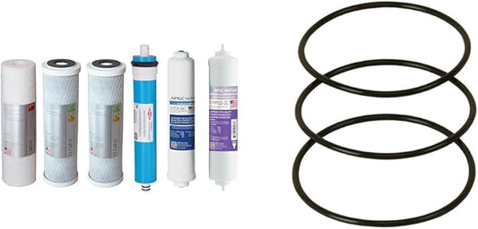 FILTER-MAX-PH Water Filter Replacement & Replacement ORing for ROES-50 3.5" OD Reverse Osmosis Water Filter Housings, O-Ring (3 pcs O-Ring-Set-B)