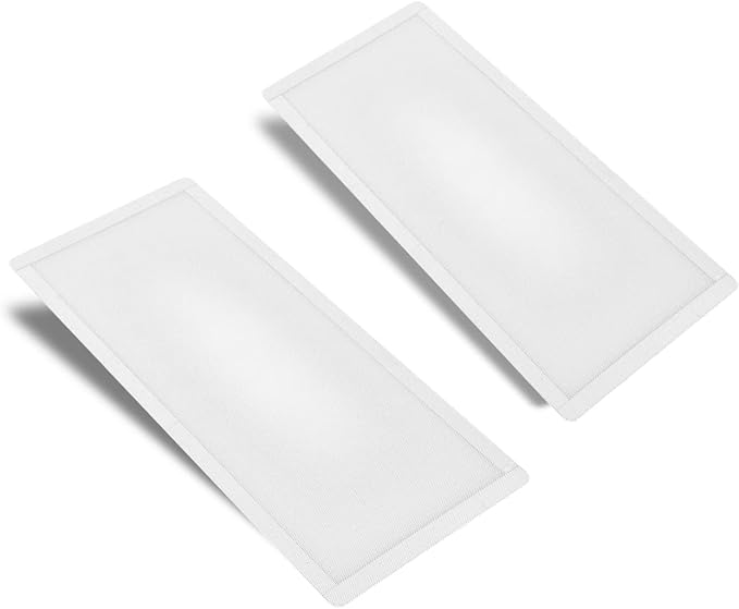 287mm 140mm x 2 PC Fan Dust Mesh Filter 11.3inch x 5.79inch PVC Computer PC Case Dust Proof Filter Cover Magnetic White 2-Pack