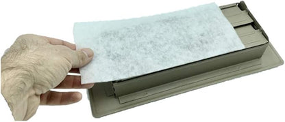 NORTHWEST ENTERPRISES Vent Filters, 24 Floor Vent Register Filters - 4"x12", 90 Day Filtration.