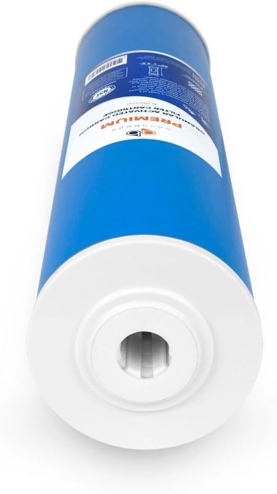Aquaboon 5 Micron 20 x 4.5 Premium Granular Activated Carbon Water Filter Cartridge Replacement - GAC Filter Compatible with AP117, GAC-10, 1 Pack