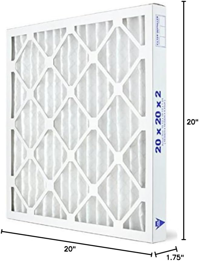 AIRx Filters 20x20x2 Air Filter MERV 13 Pleated HVAC AC Furnace Air Filter, Health 12-Pack, Made in the USA