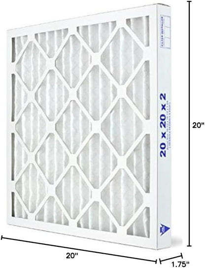 AIRx Filters 20x20x2 Air Filter MERV 13 Pleated HVAC AC Furnace Air Filter, Health 12-Pack, Made in the USA