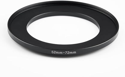 52mm to 72mm Step-Up Ring Filter Adapter,for All Brands UV ND CPL, Metal Ring Step-Up Rings Adapter Filter (52mm-72mm)